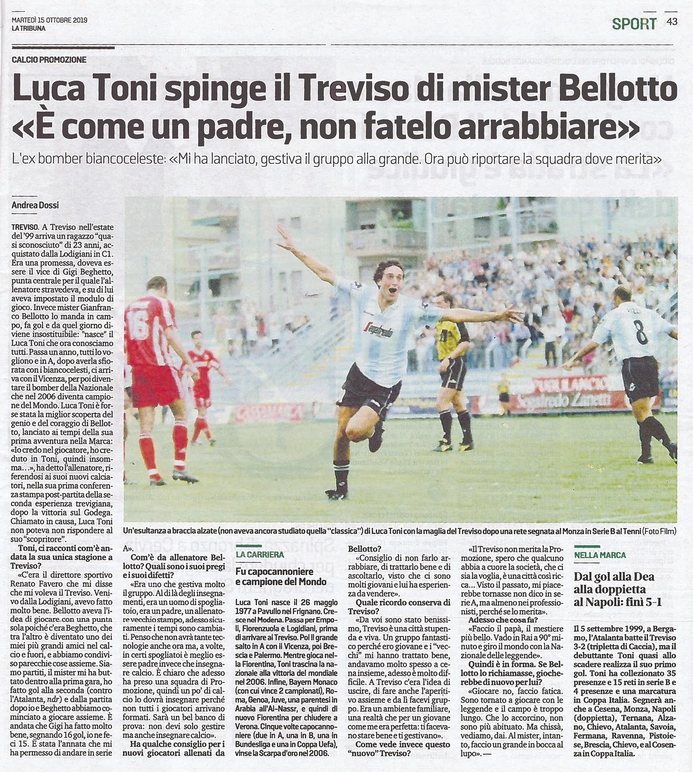 luca toni bellotto treviso calcio